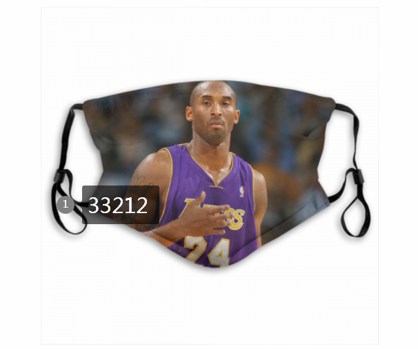 2021 NBA Los Angeles Lakers #24 kobe bryant 33212 Dust mask with filter->nba dust mask->Sports Accessory